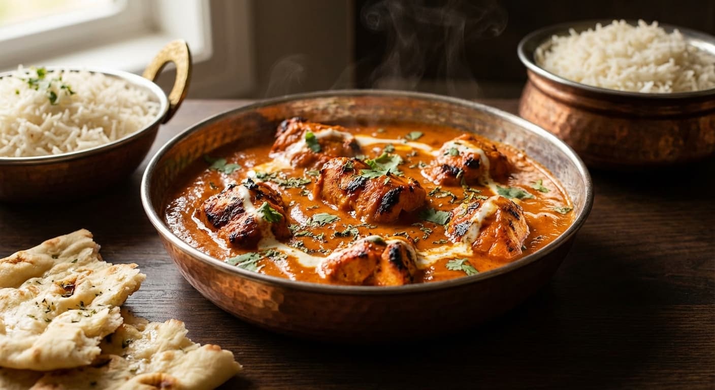 Chicken Tikka Masala — Creamy Indian Tomato Curry with Charred Chicken - authentic indian recipe