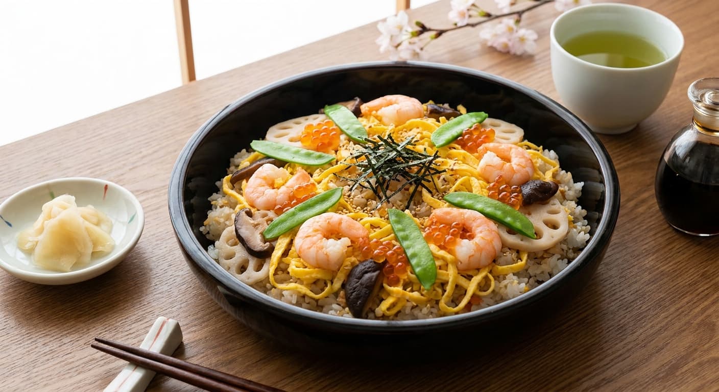 Chirashi-zushi (ちらし寿司) - authentic japanese recipe