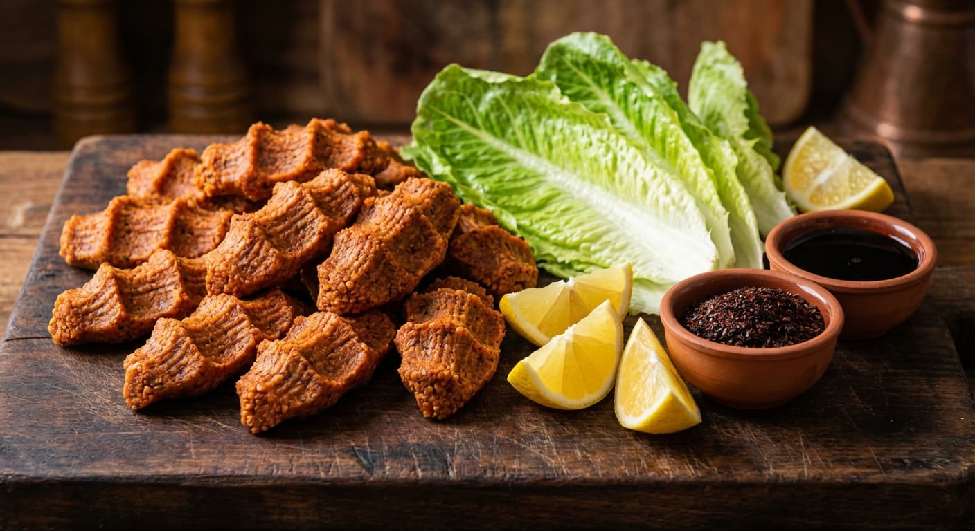Cig Kofte — Isot-kissed bulgur kneaded and served in lettuce - authentic turkish recipe