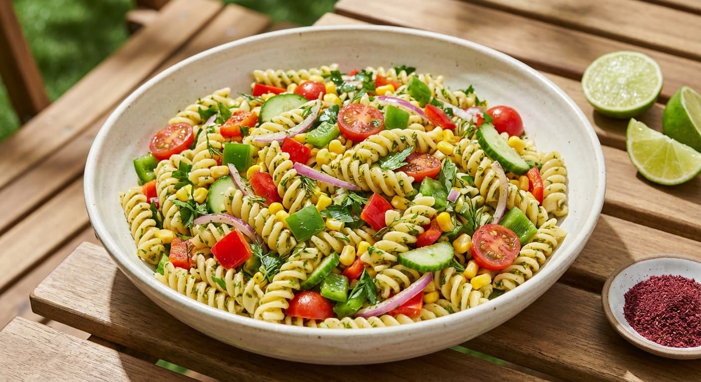 Colorful Macaroni Salad — Persian-Style Picnic Pasta Salad - authentic persian recipe