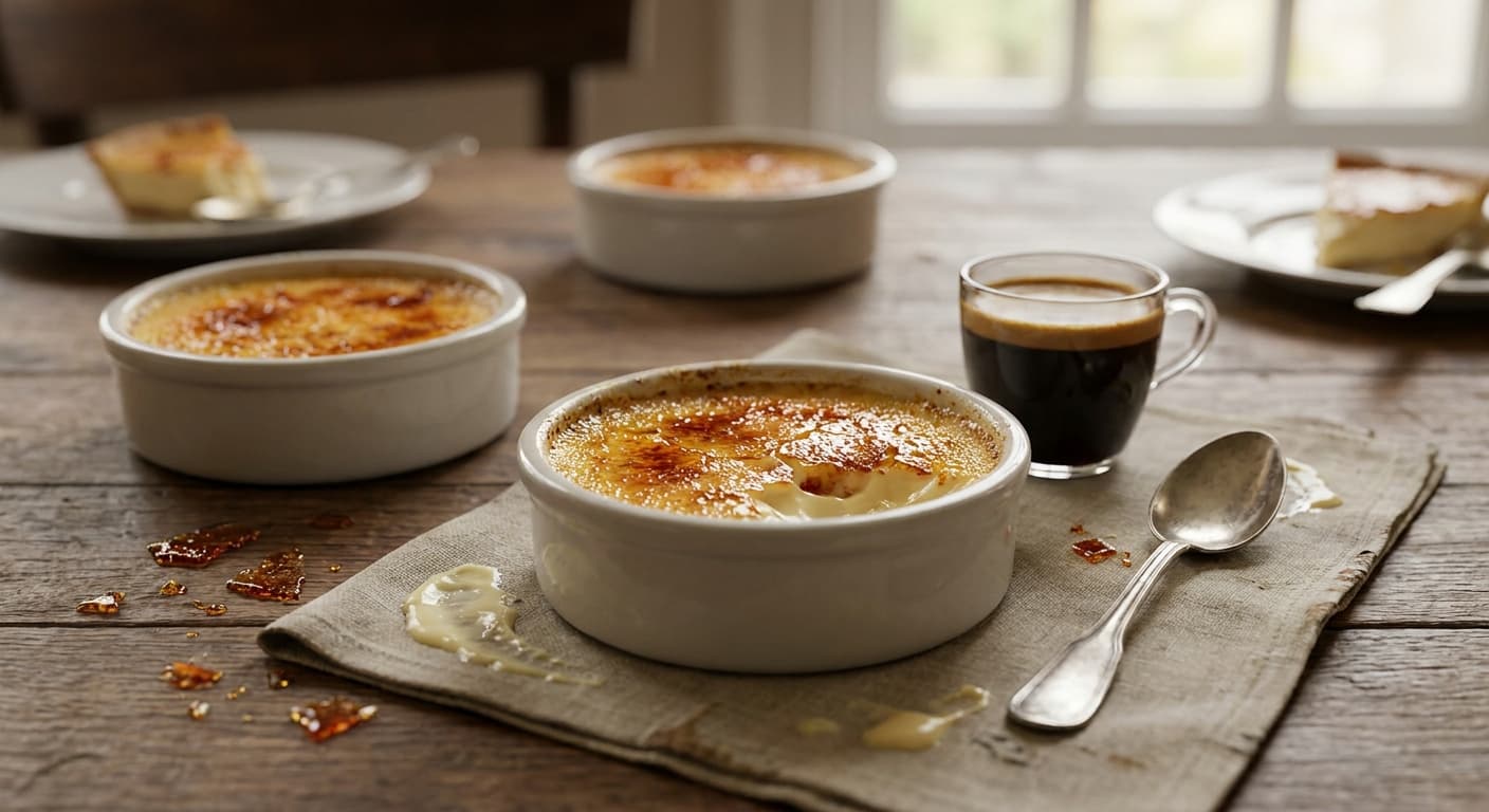 Crème Brûlée — Classic Vanilla Custard with Caramelized Sugar - authentic french recipe