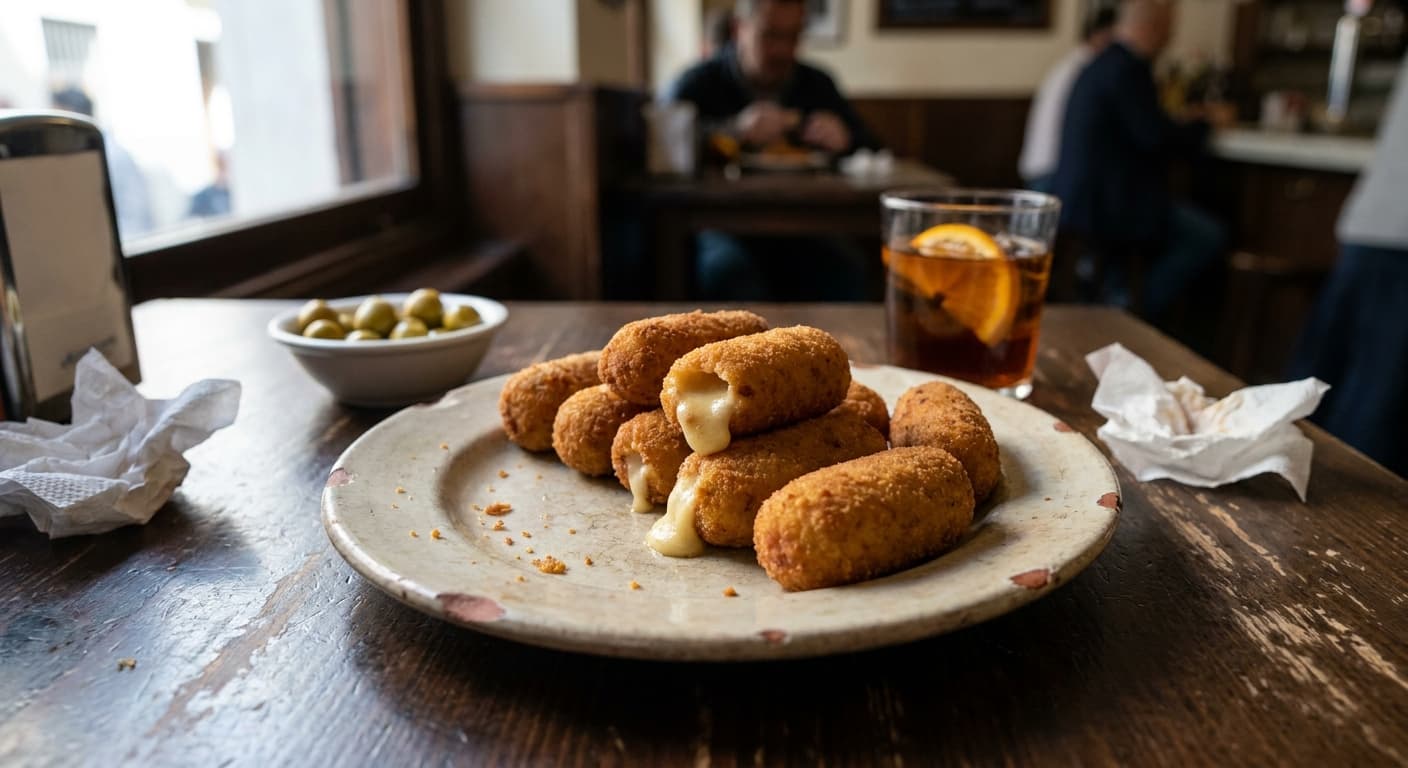 Spanish Ham Croquettes — Crisp Tapas with Creamy Ham Béchamel - authentic spanish recipe