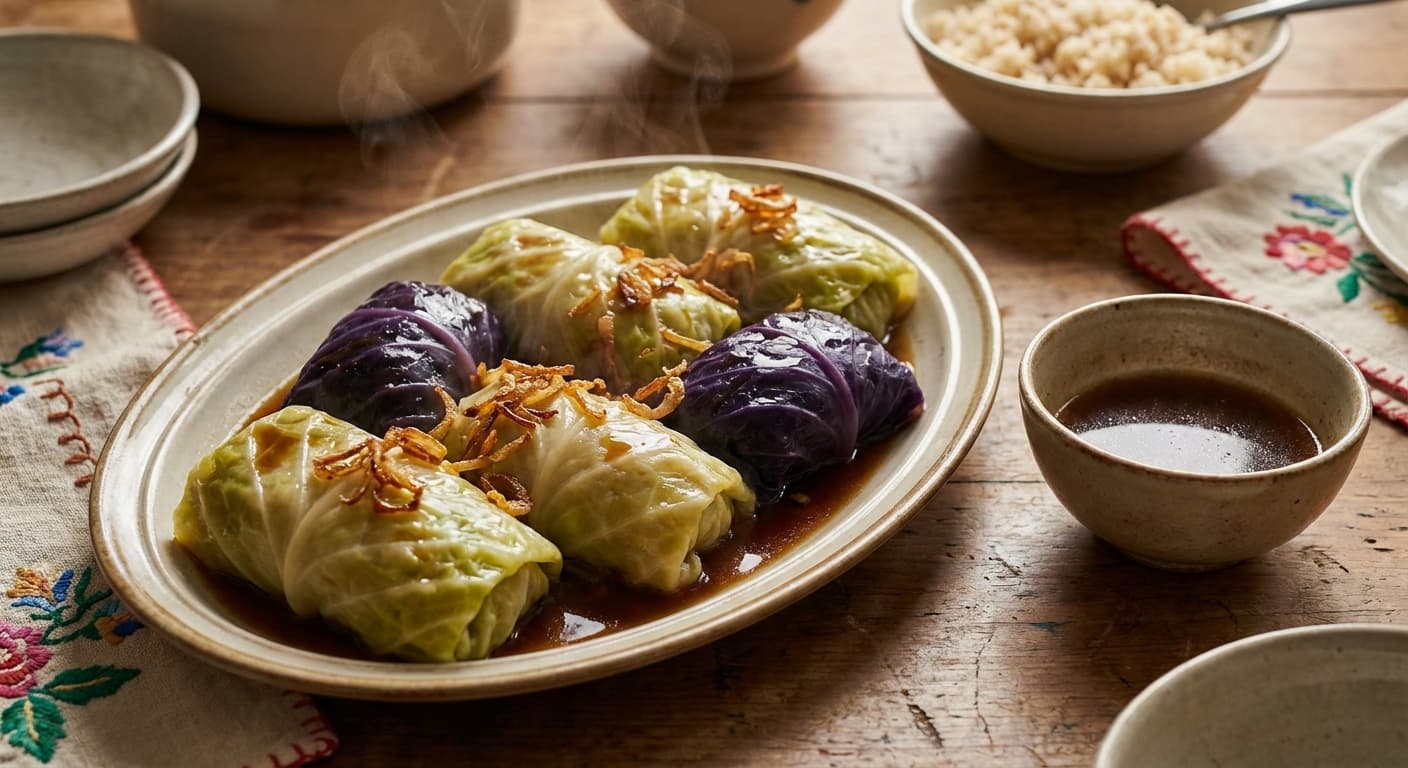 Dolme Kebab — Persian Stuffed Cabbage Rolls in Broth - authentic persian recipe