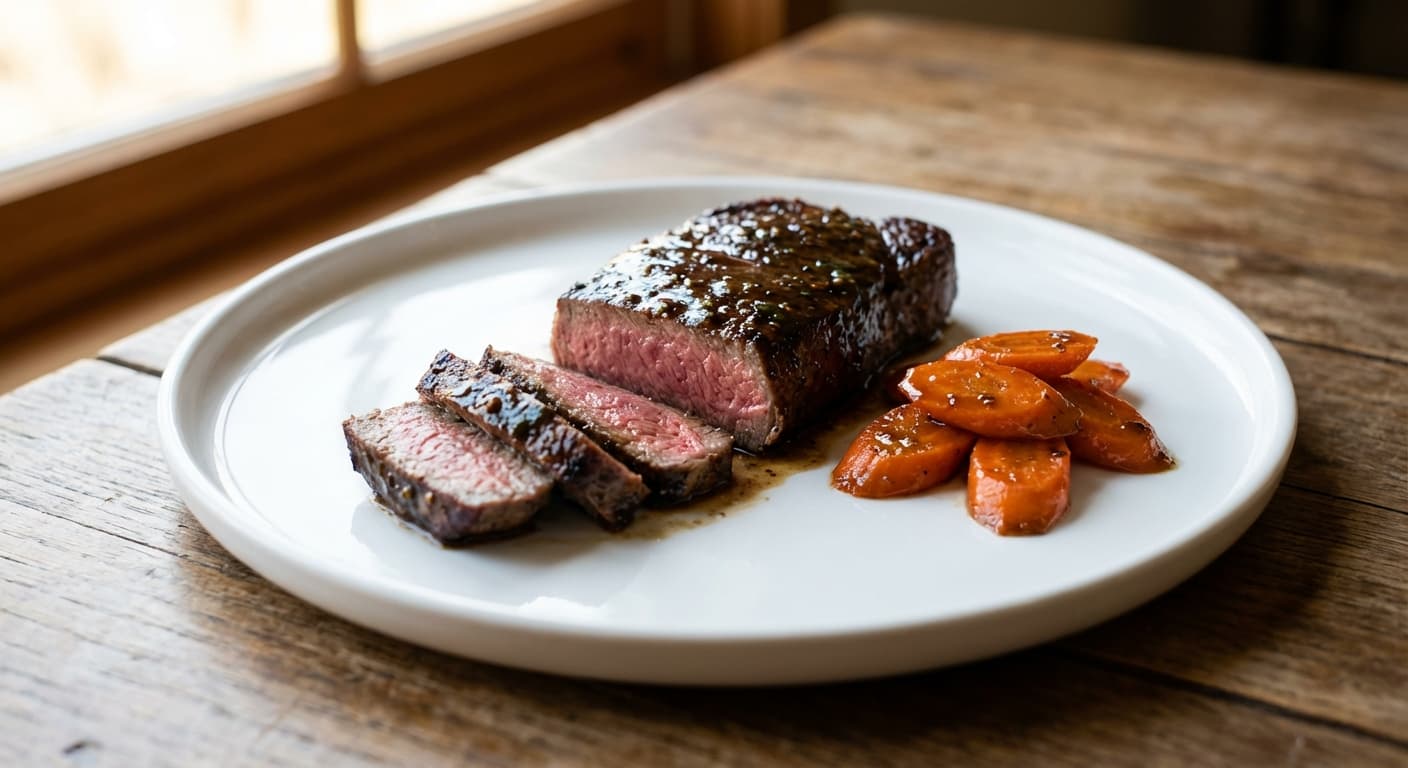 Estik-e Na'na — Persian-Style Mint & Garlic Pan-Seared Steak - authentic persian recipe