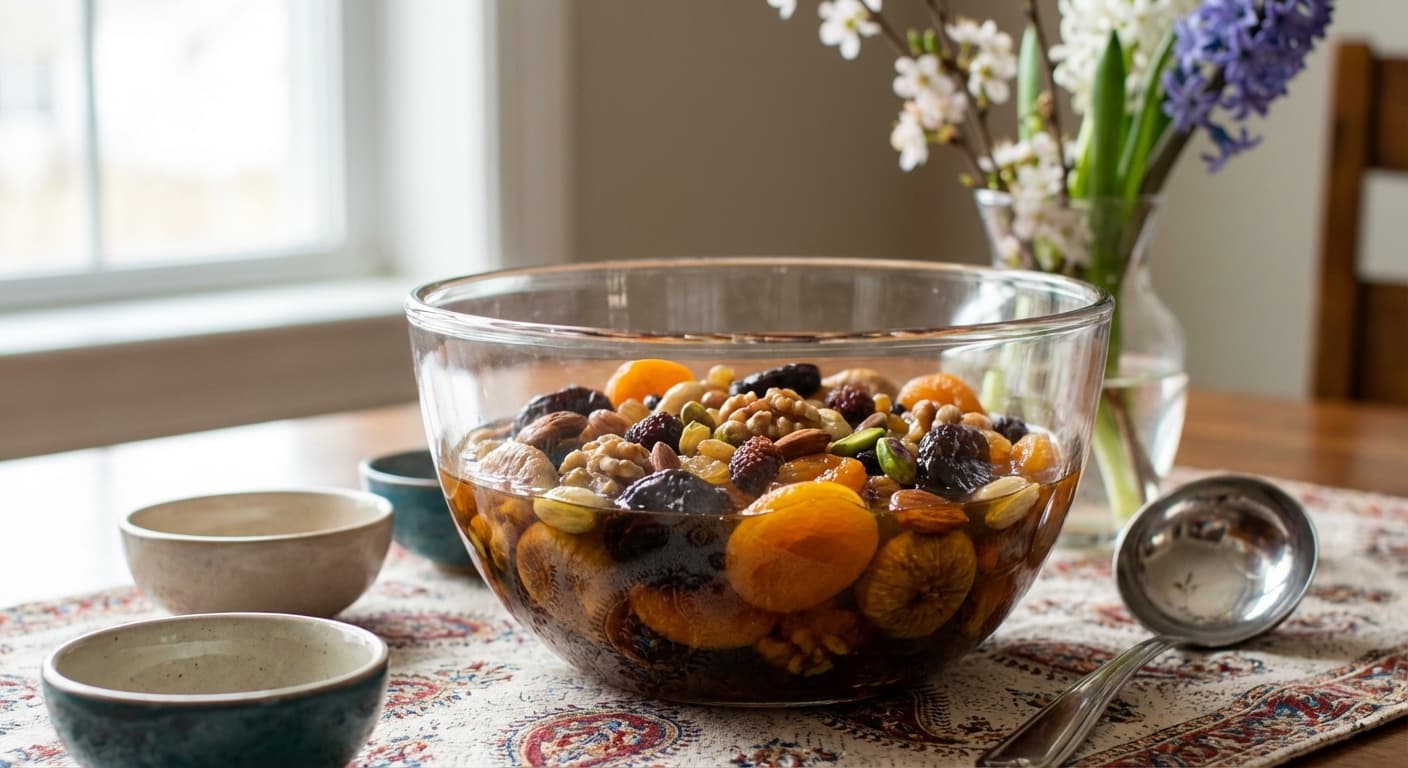 Haft Mewa — Afghan Seven-Fruit Nowruz Compote - authentic afghan recipe