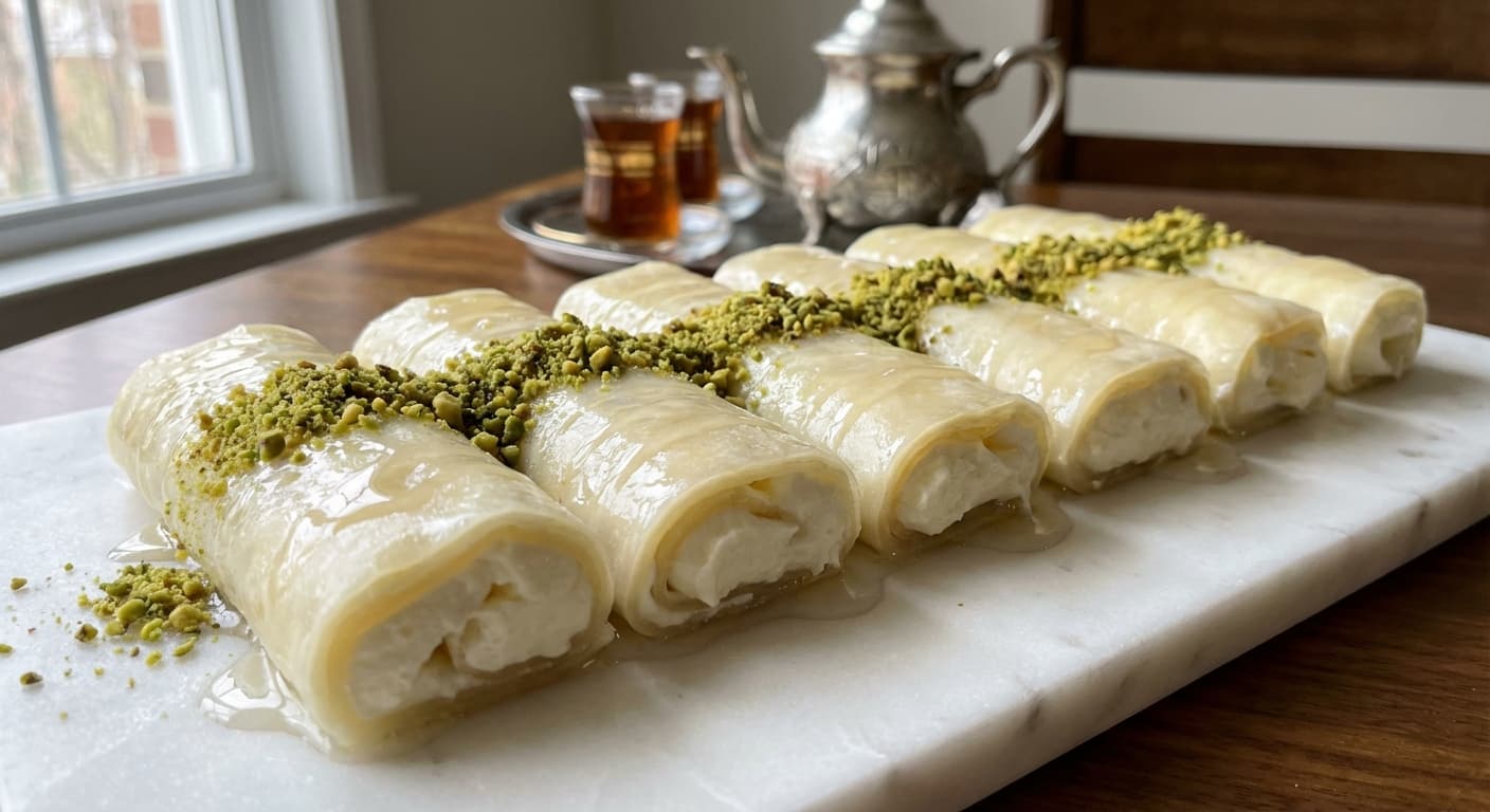 Halawet el Jibn — Lebanese Sweet Cheese Rolls with Ashta - authentic lebanese recipe