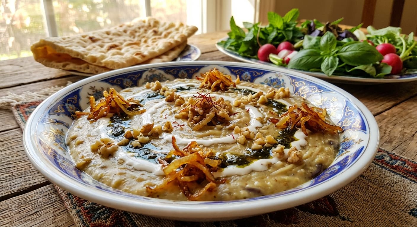 Halim Bademjan — Persian Eggplant and Wheat Porridge - authentic persian recipe