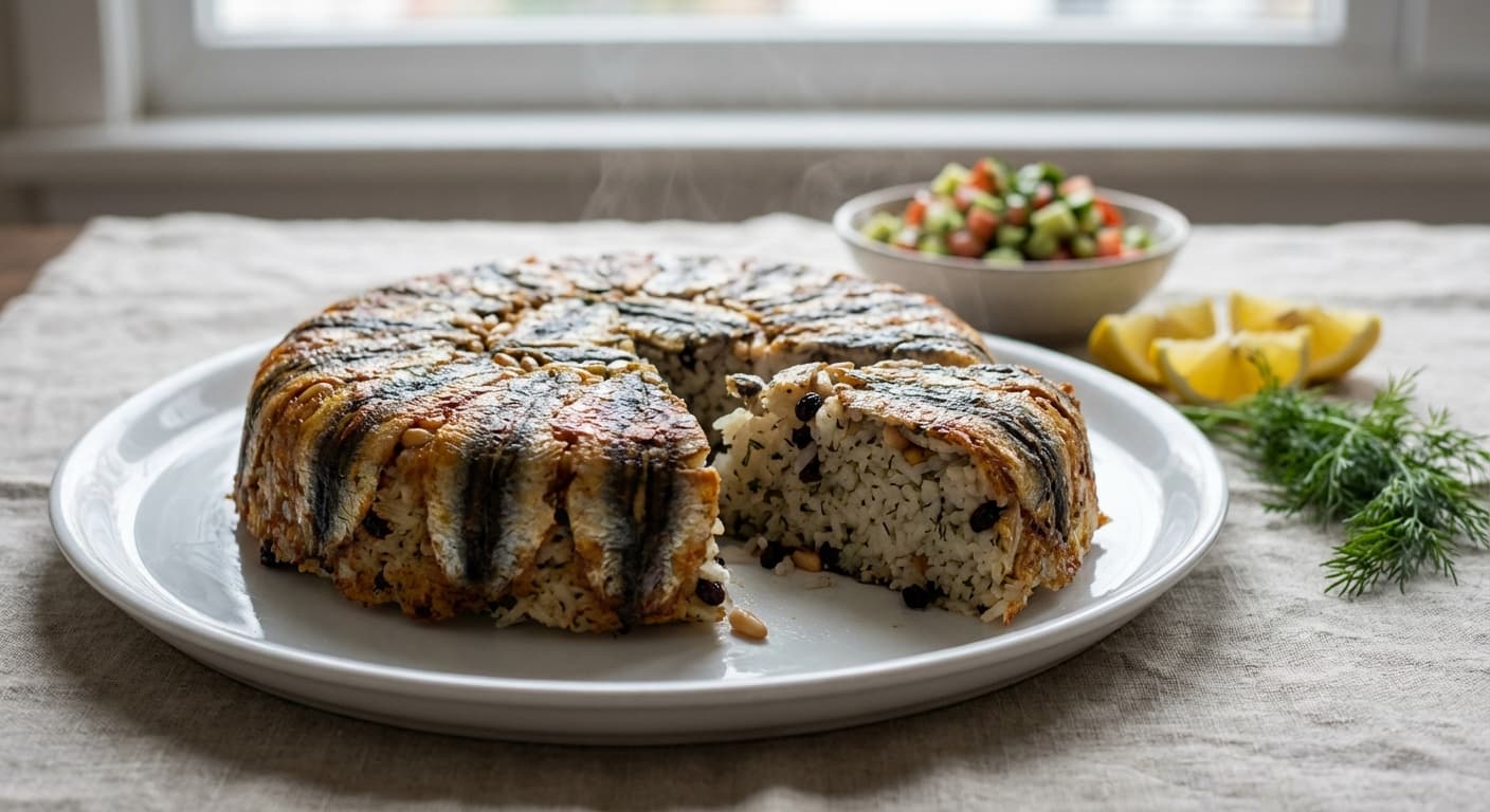 Hamsili Pilav — Black Sea Anchovy-Wrapped Rice - authentic turkish recipe