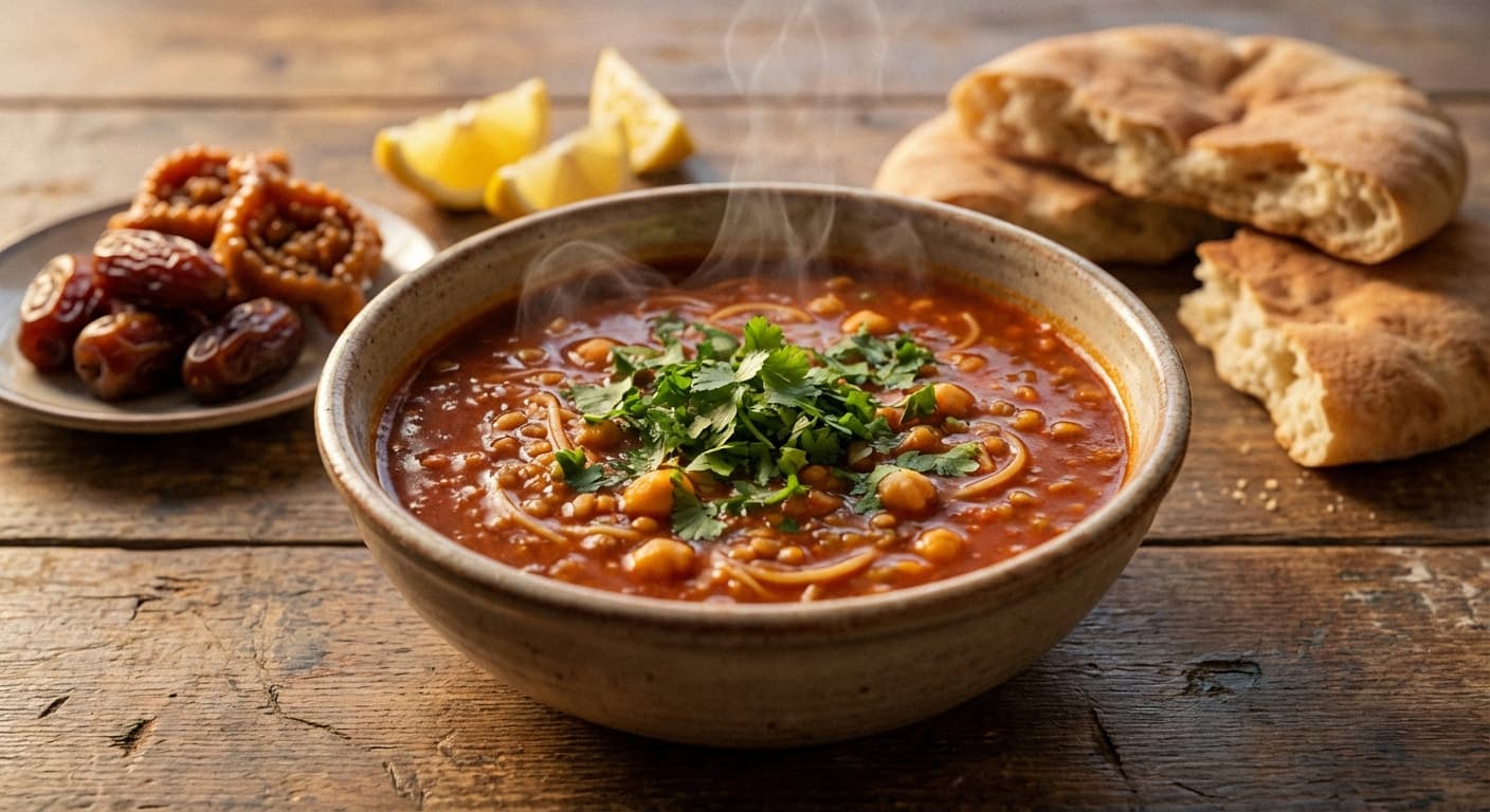 Harira — Moroccan Tomato and Lentil Ramadan Soup - authentic moroccan recipe