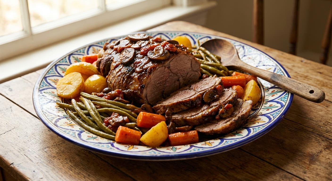 Jigo Ghearch — Persian-Style Mushroom Lamb Roast - authentic persian recipe