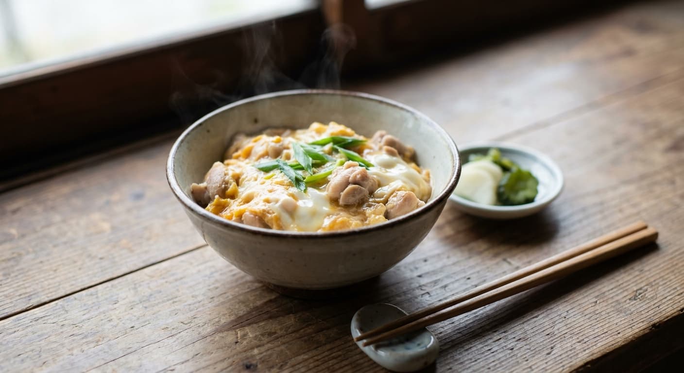 Japanese Oyakodon — Chicken and Egg Rice Bowl - authentic japanese recipe