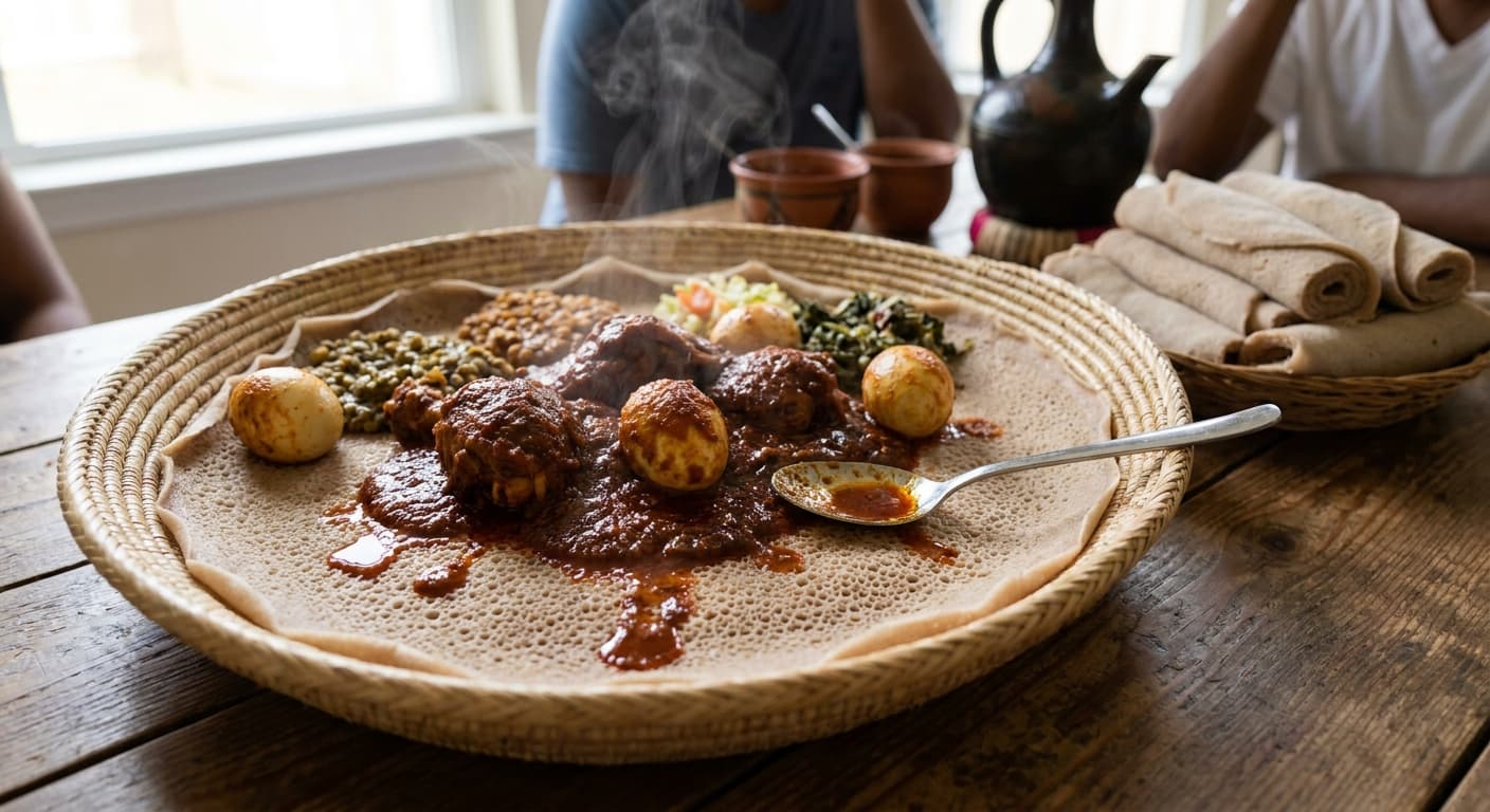 Ethiopian Doro Wat — Berbere Chicken Stew with Eggs - authentic ethiopian recipe