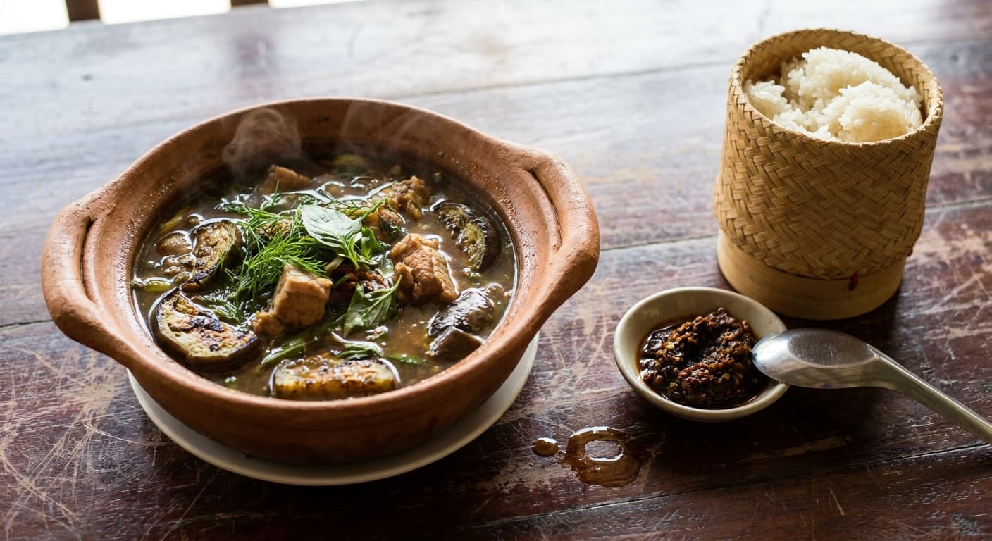 Or Lam — Luang Prabang Herb Stew - authentic laotian recipe