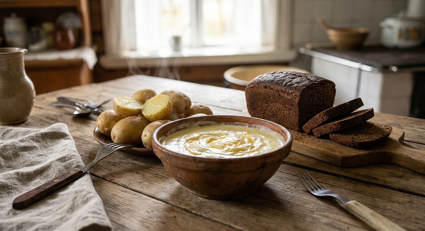 Samogitian Kastinys — Warm Cultured Cream Spread - authentic lithuanian recipe