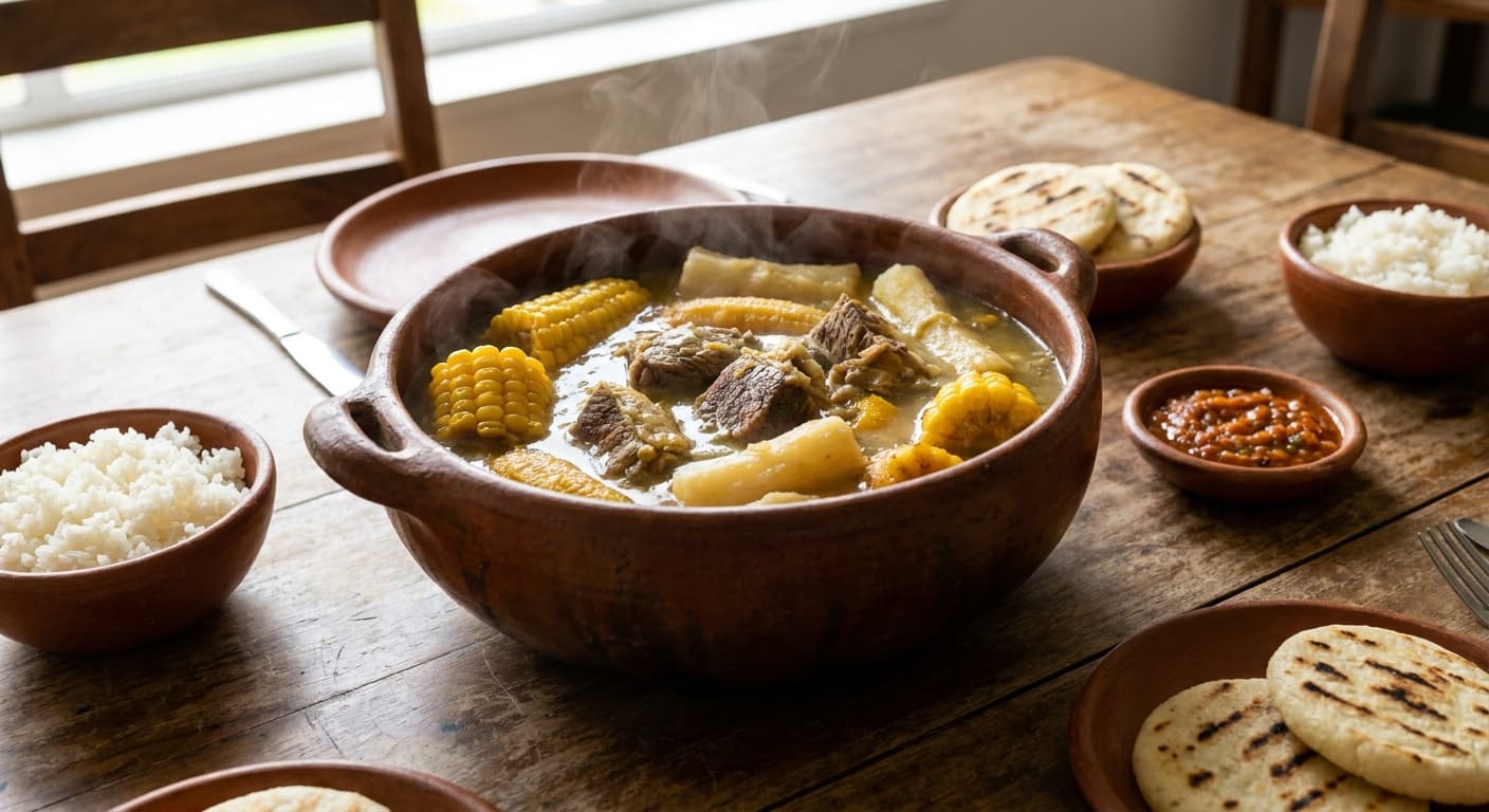 Colombian Sancocho — Hearty Three-Meat Root Vegetable Stew - authentic colombian recipe