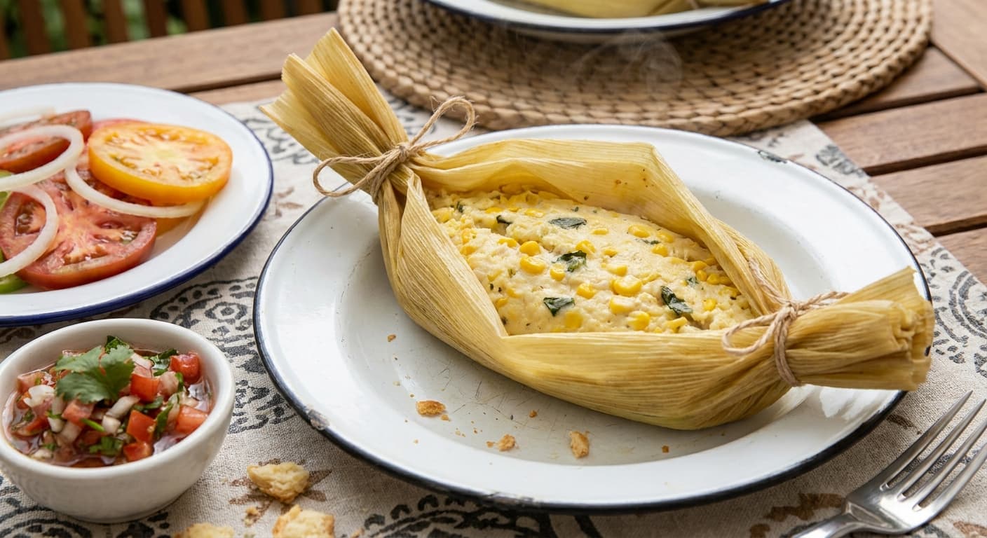 Chilean Humitas — Fresh Corn Parcels with Basil - authentic chilean recipe