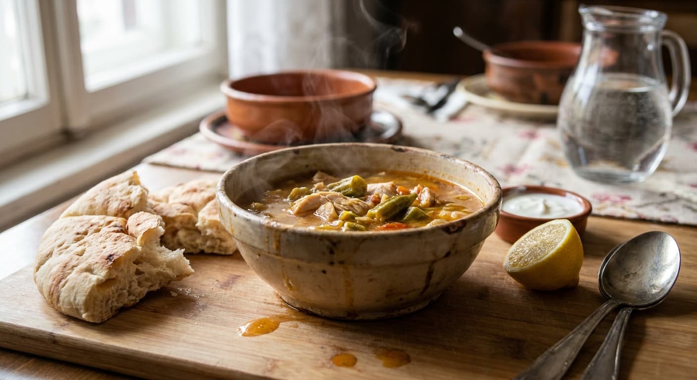 Begova Corba — Bosnian Chicken and Okra Soup - authentic bosnian recipe
