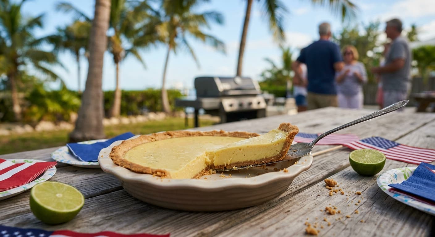 Key Lime Pie — Florida Keys Citrus Custard Pie - authentic american recipe