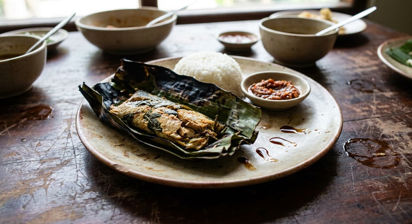 Pepes Ikan — Indonesian Banana-Leaf Steamed Fish - authentic indonesian recipe