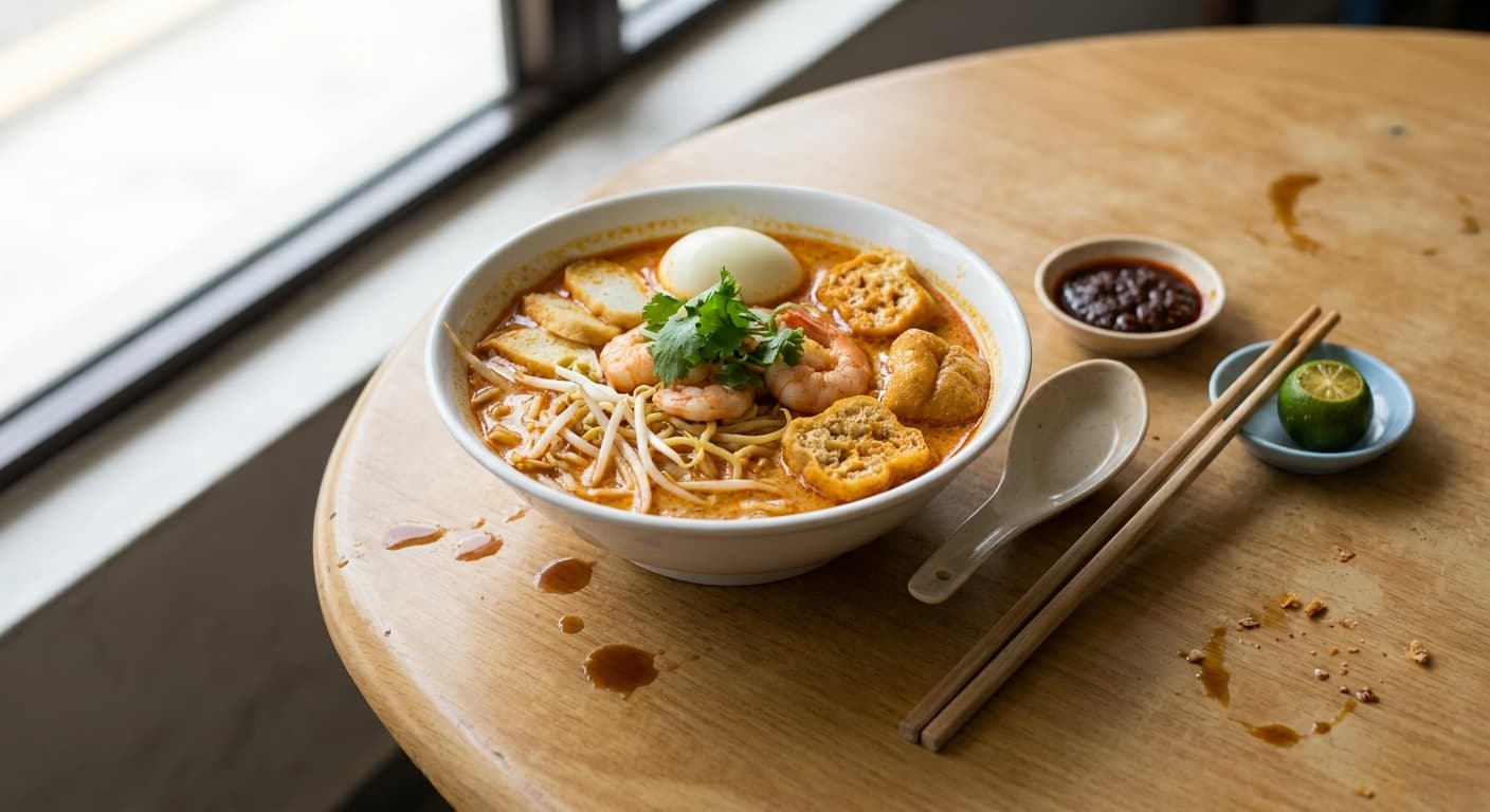 Curry Laksa — Malaysian Coconut Noodle Soup - authentic malaysian recipe