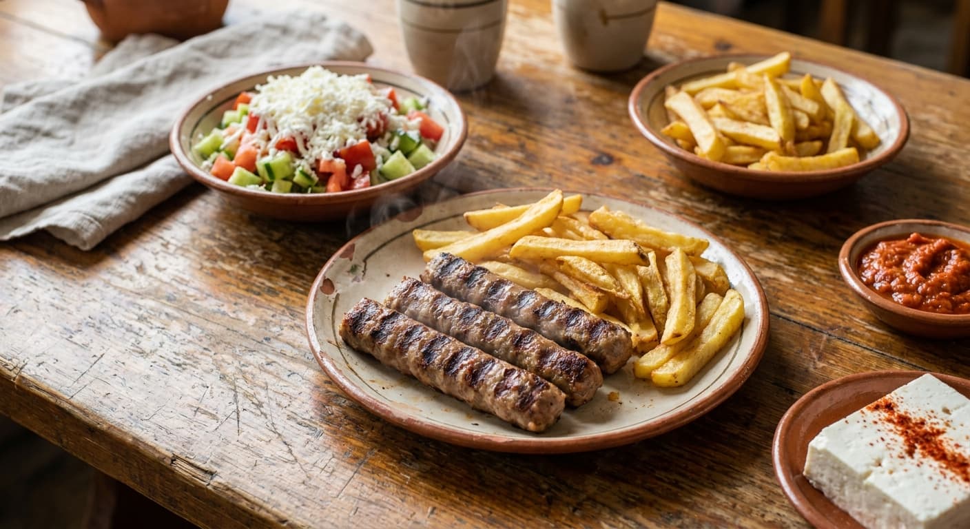 Kebapche — Bulgarian Grilled Spiced Meat Sausages - authentic bulgarian recipe