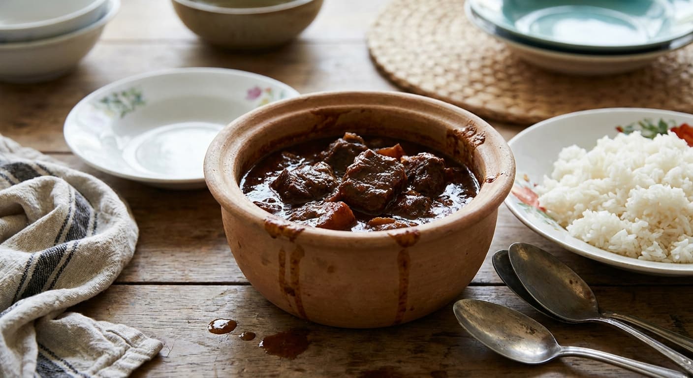 Pone Yay Gyi Curry — Burmese Pork and Fermented Bean Paste - authentic burmese recipe