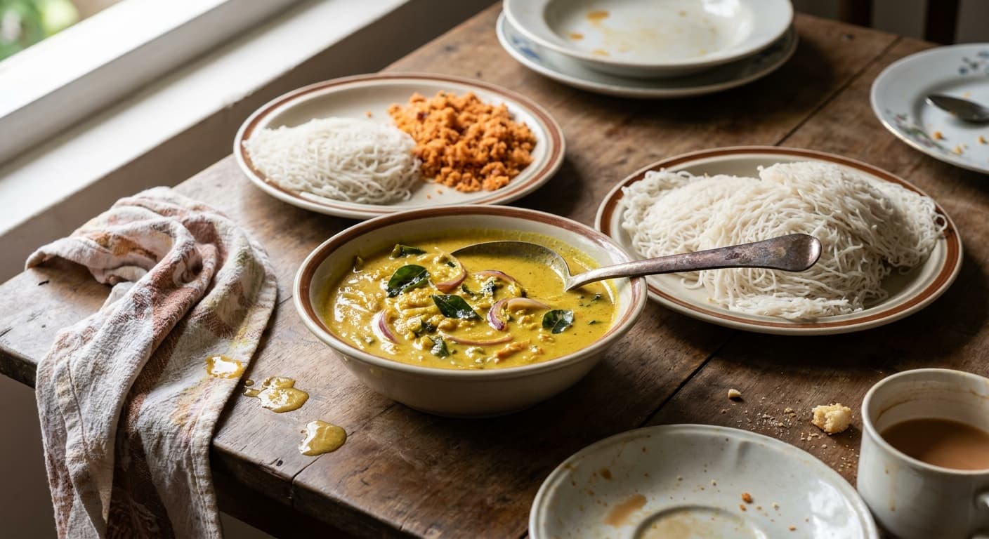 Sri Lankan Coconut Milk Gravy — Kiri Hodi - authentic sri-lankan recipe
