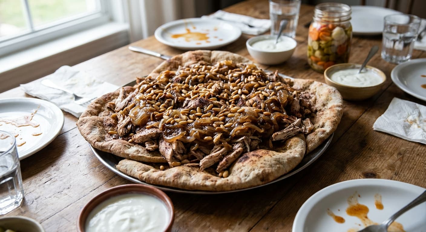 Musakhan — Sumac Chicken on Shrak Bread - authentic jordanian recipe