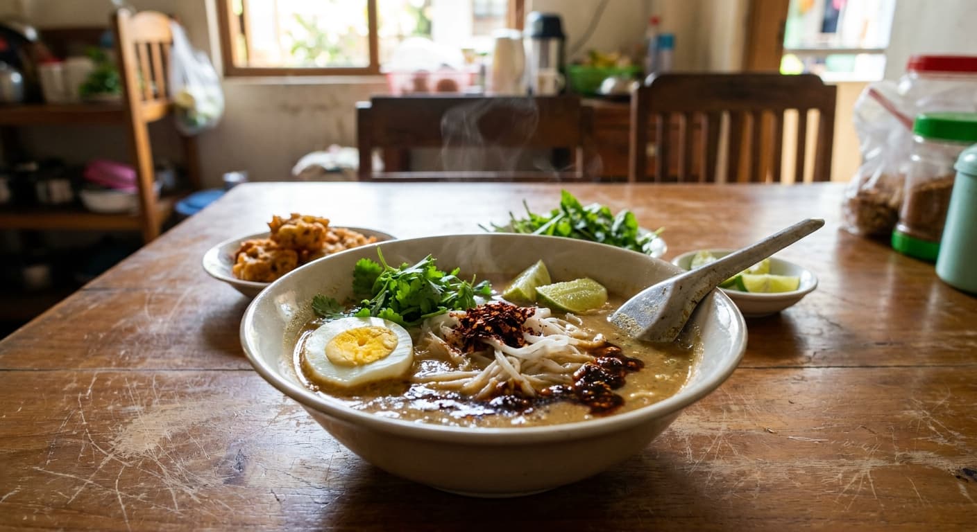 Burmese Mohinga — Fish Noodle Soup with Lemongrass - authentic burmese recipe