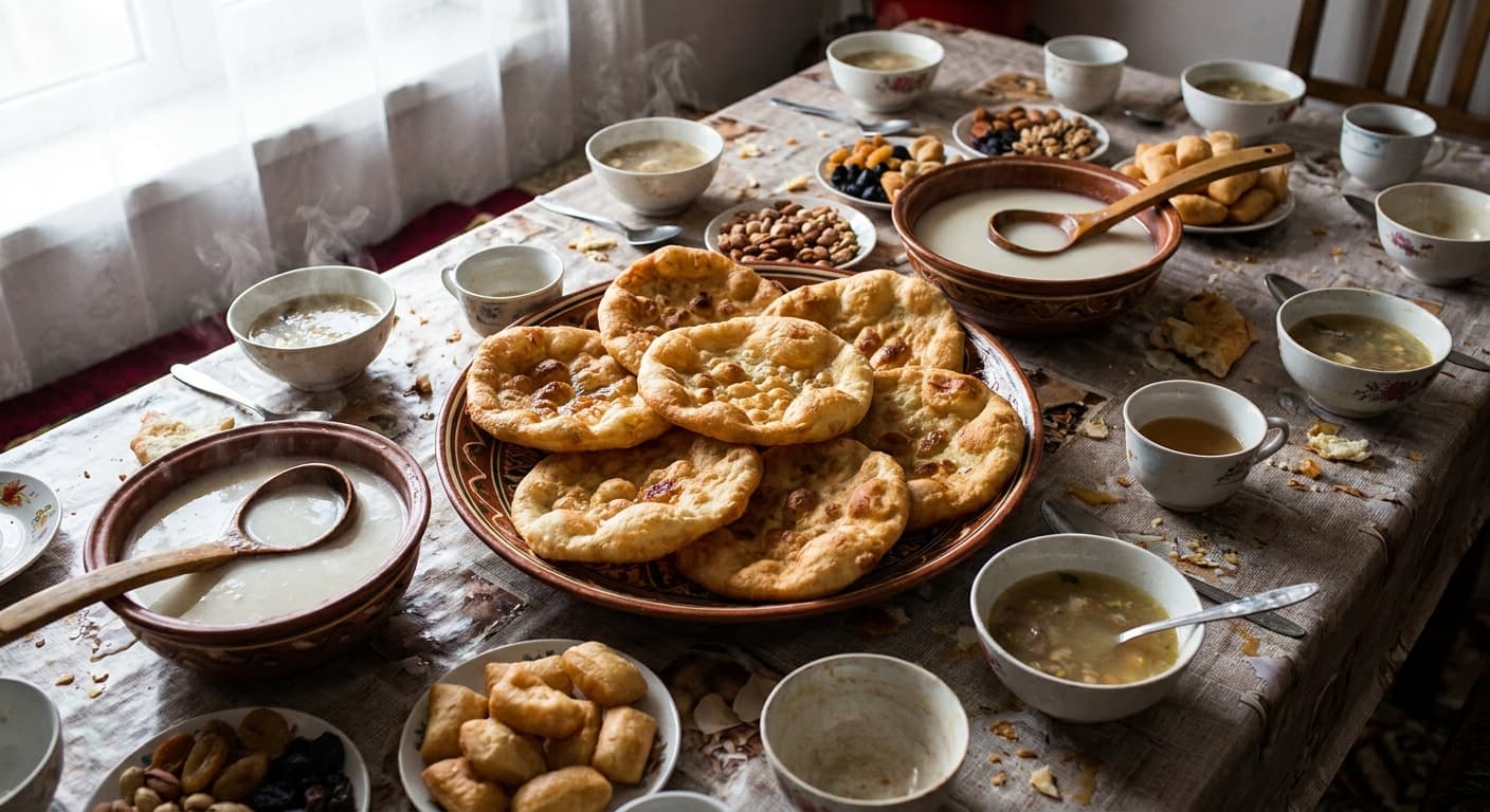 Shelpek — Kazakh Fried Flatbread - authentic kazakh recipe
