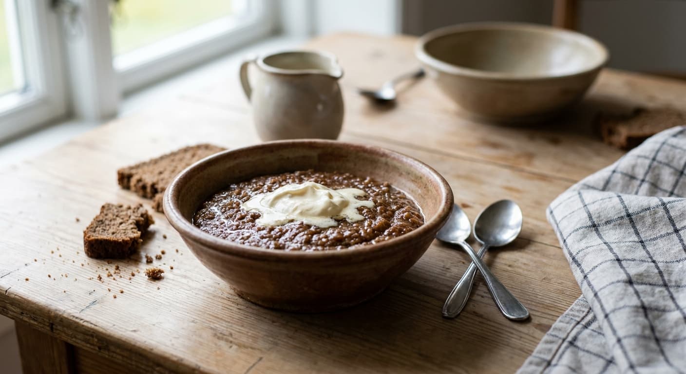 Rye Bread and Beer Porridge — Traditional Danish Breakfast - authentic danish recipe