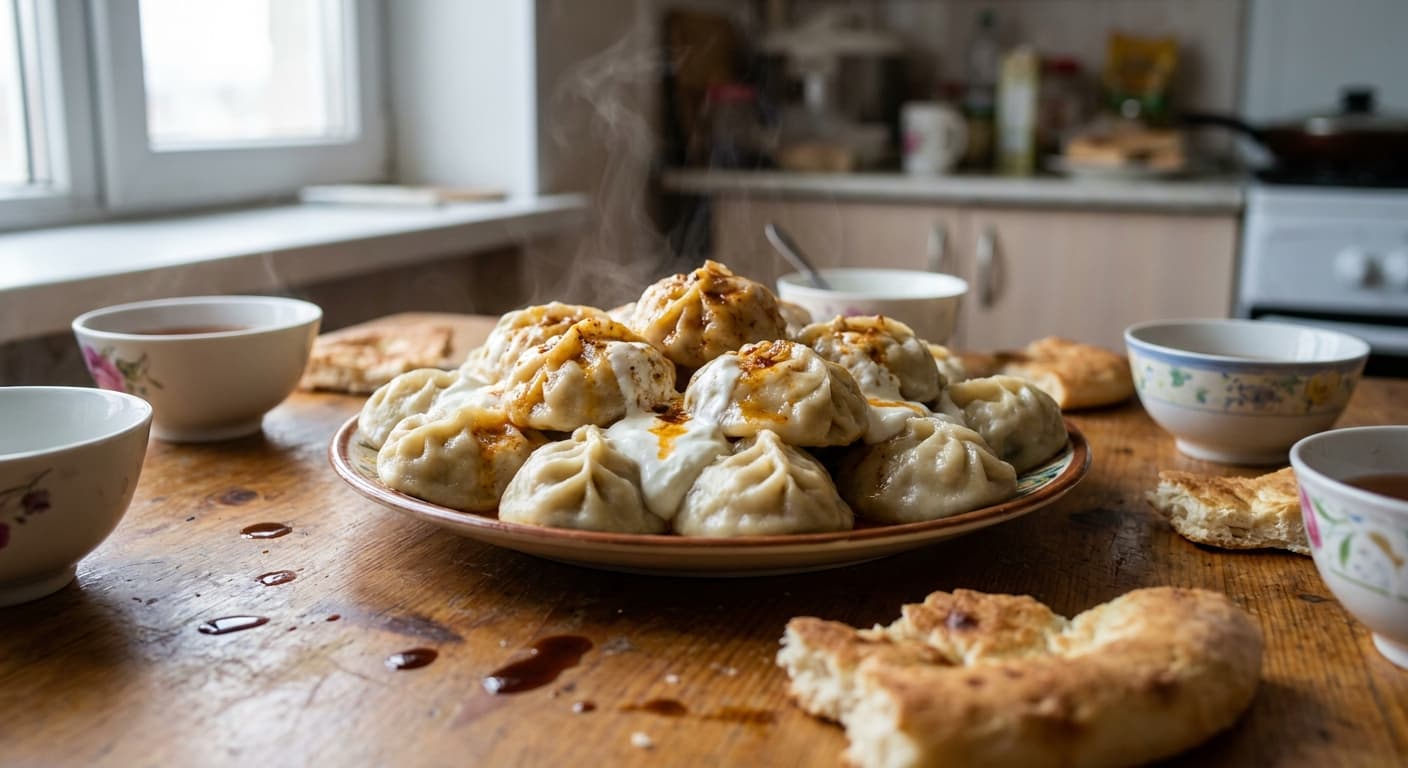 Turkmen Manty — Steamed Lamb Dumplings - authentic turkmen recipe