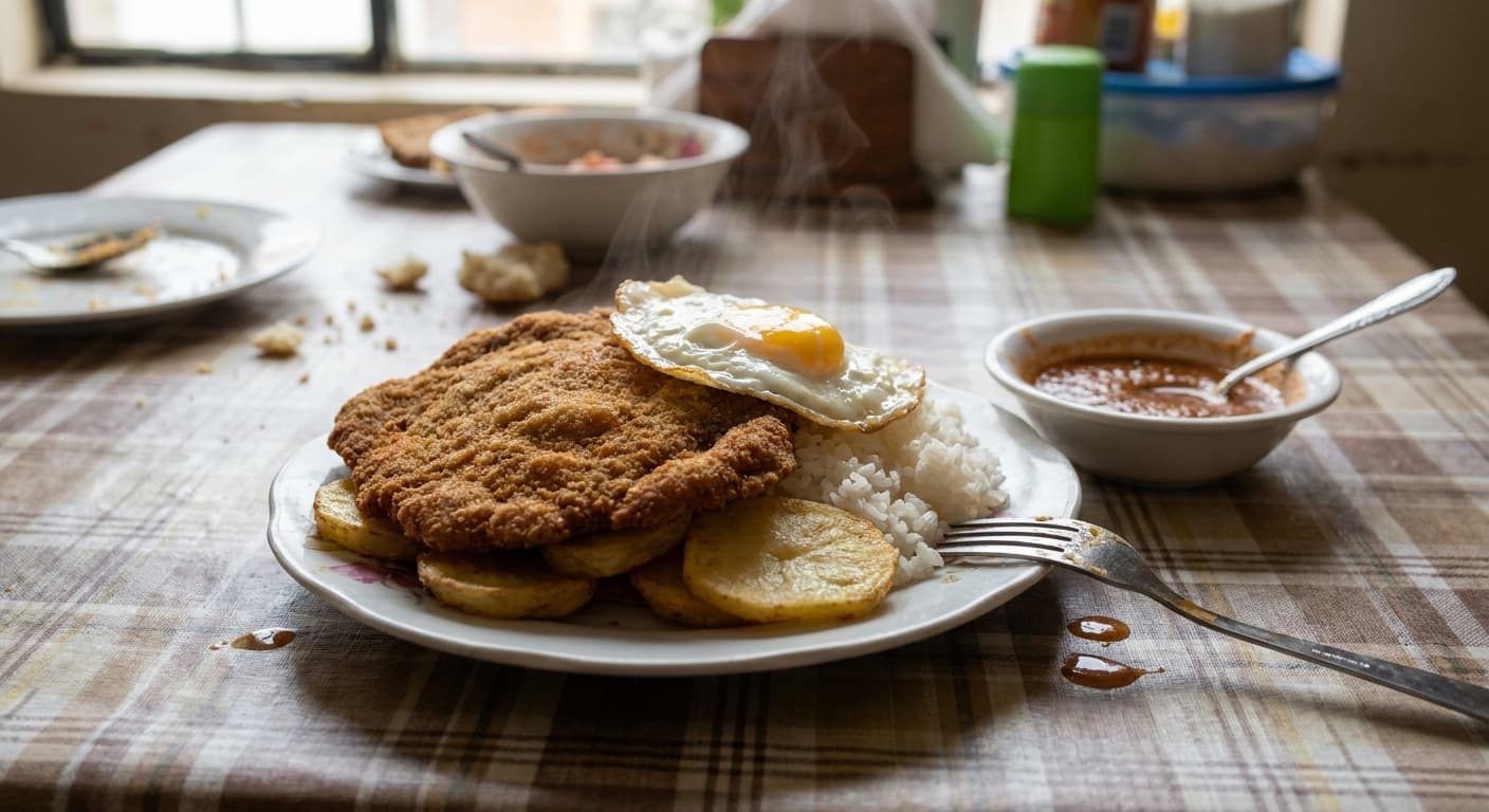 Silpancho — Bolivian Breaded Beef Plate - authentic bolivian recipe