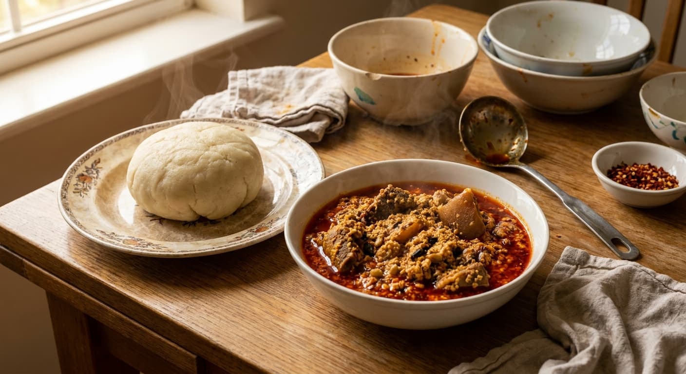 Nigerian Egusi Soup — Melon Seed Stew with Greens and Fish - authentic west-african recipe