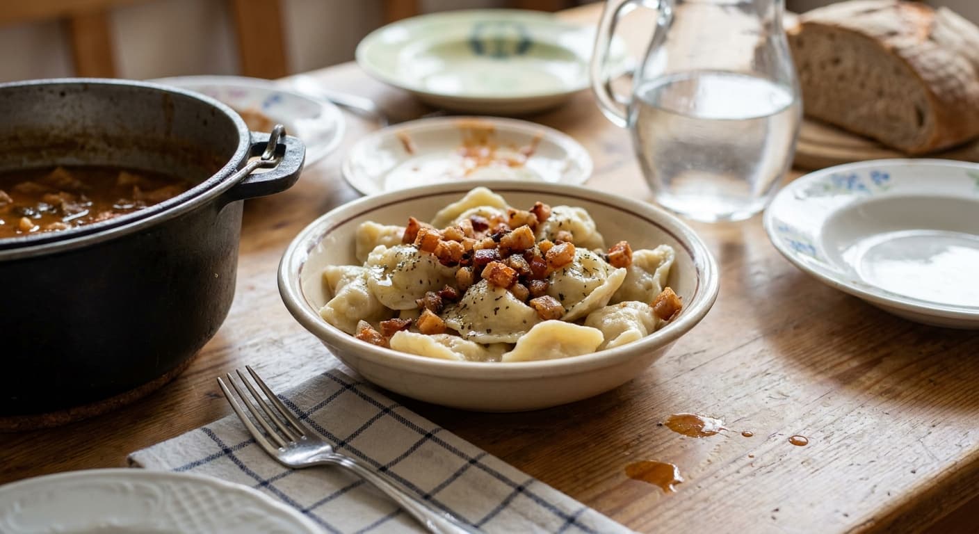Idrija Žlikrofi — Potato-Filled Slovenian Dumplings - authentic slovenian recipe