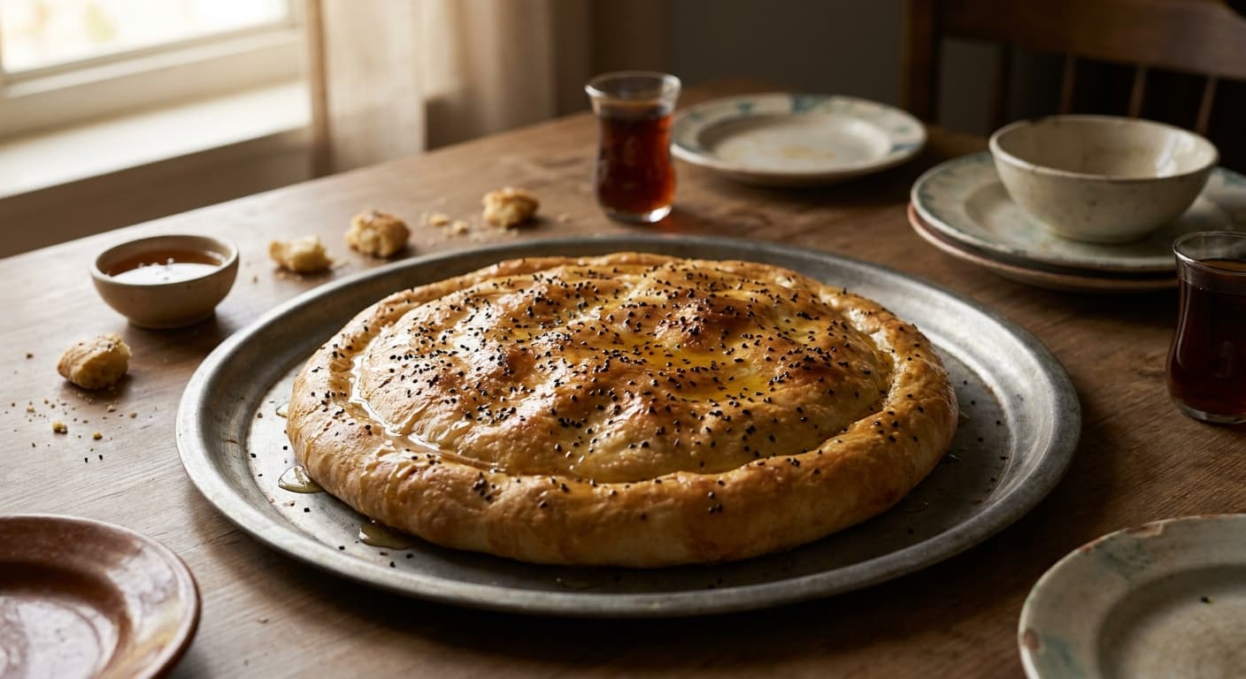 Bint al-Sahn — Yemeni Honey Layer Bread - authentic yemeni recipe