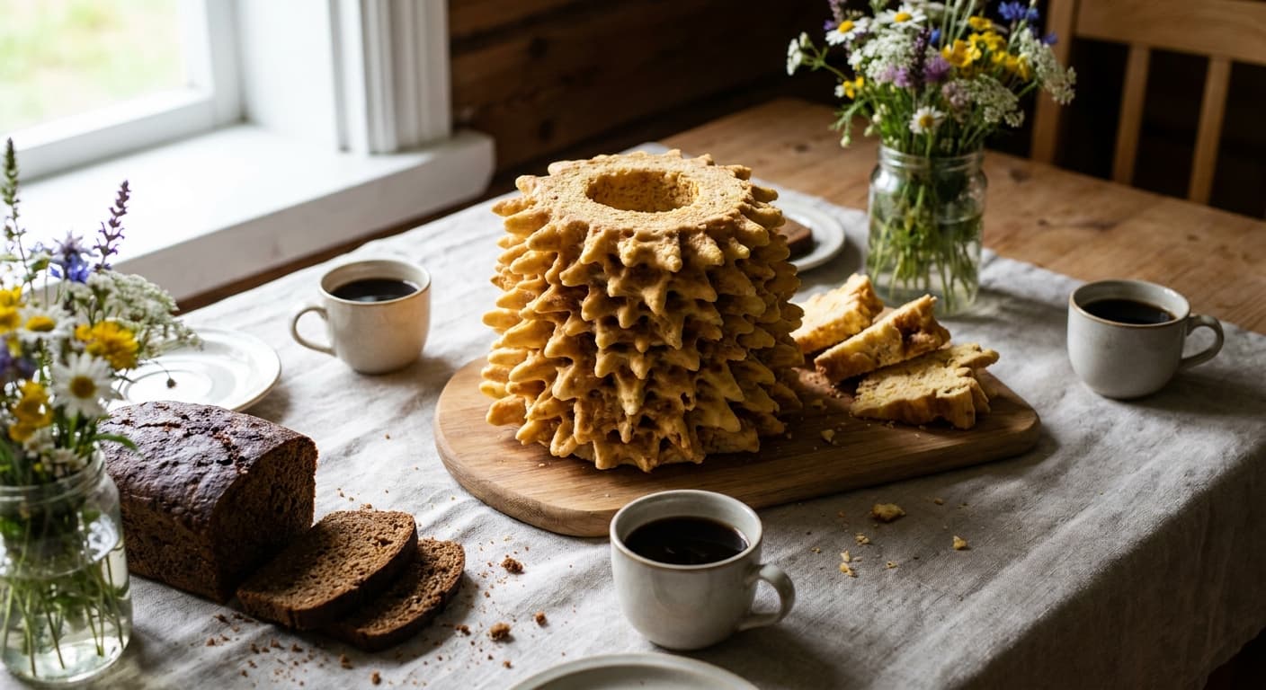 Lithuanian Tree Cake — Spit-Baked Celebration Cake - authentic lithuanian recipe