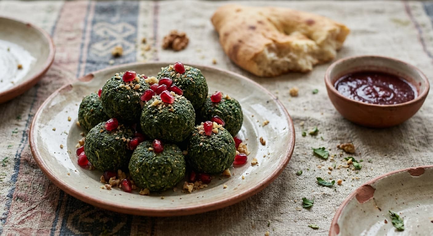 Pkhali — Georgian Spinach-Walnut Appetizer - authentic georgian recipe