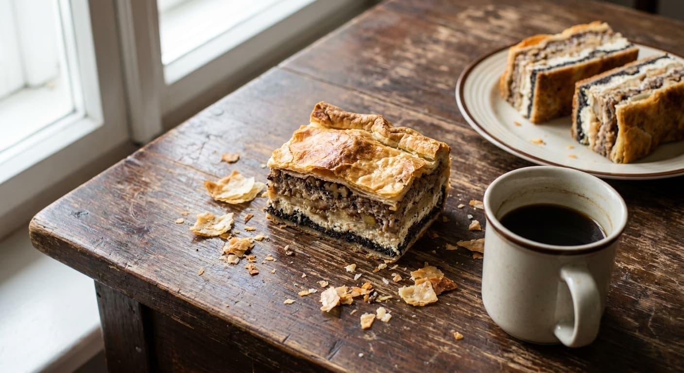 Prekmurje Layer Cake — Slovenian Festival Layer Pastry - authentic slovenian recipe
