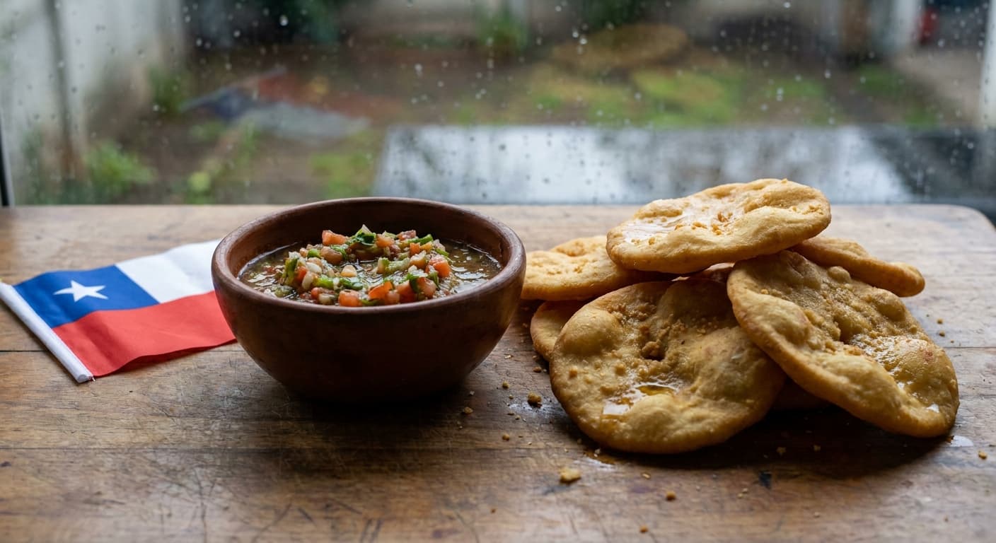 Chilean Pumpkin Sopaipillas — Fried Squash Breads with Pebre - authentic chilean recipe
