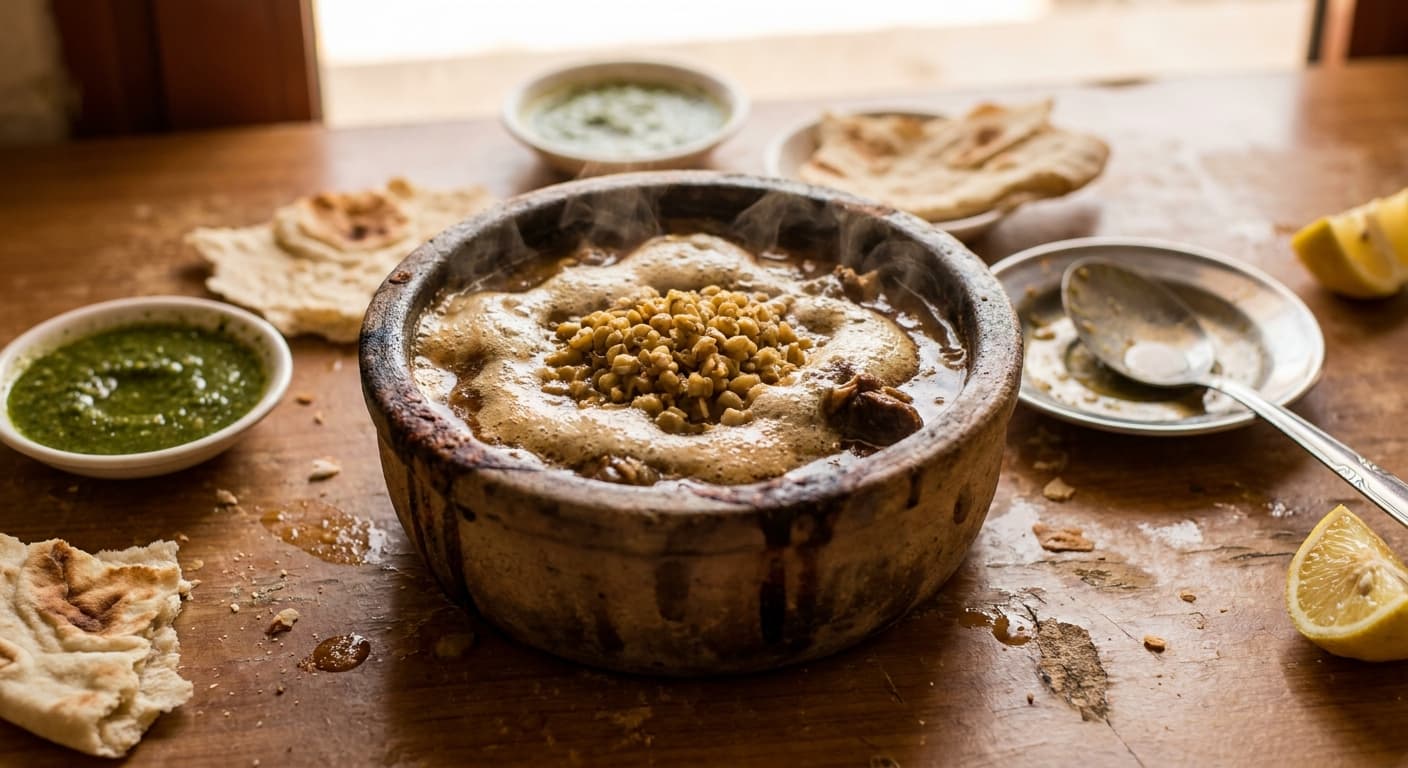 Yemeni Saltah — Bubbling Fenugreek Lamb Stew - authentic yemeni recipe