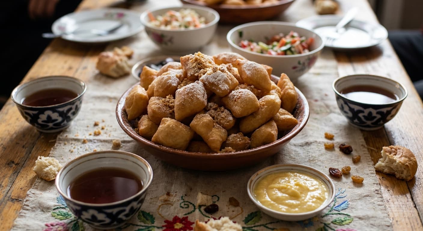 Boorsok — Kyrgyz Fried Celebration Bread - authentic kyrgyz recipe