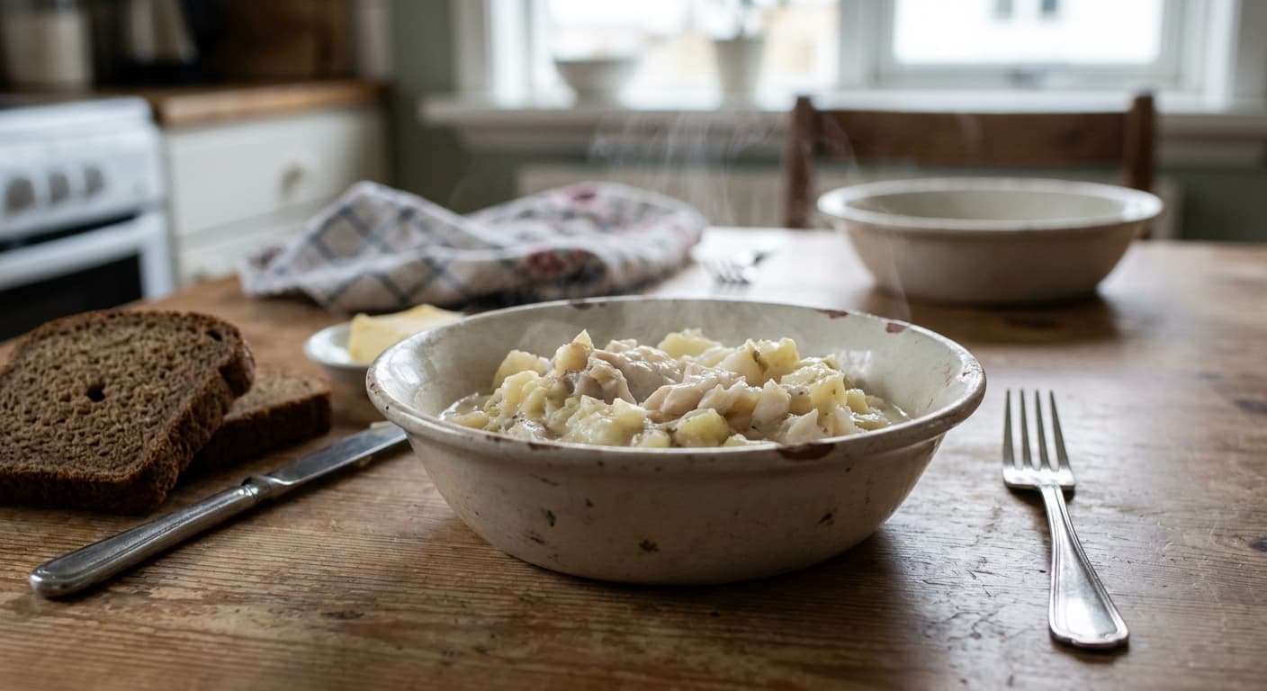 Icelandic Fish Stew — Creamy Cod and Potato Mash - authentic icelandic recipe