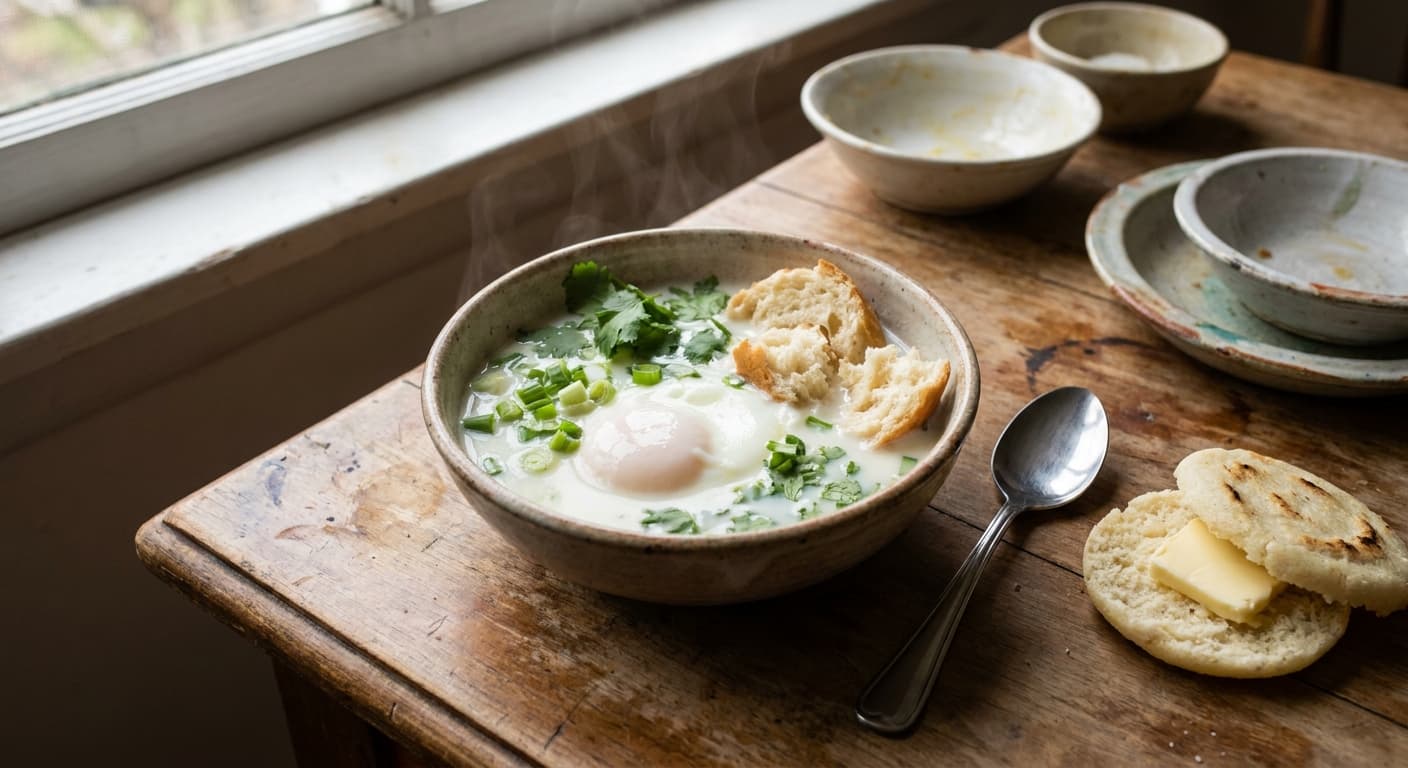 Changua — Colombian Milk-and-Egg Breakfast Soup - authentic colombian recipe