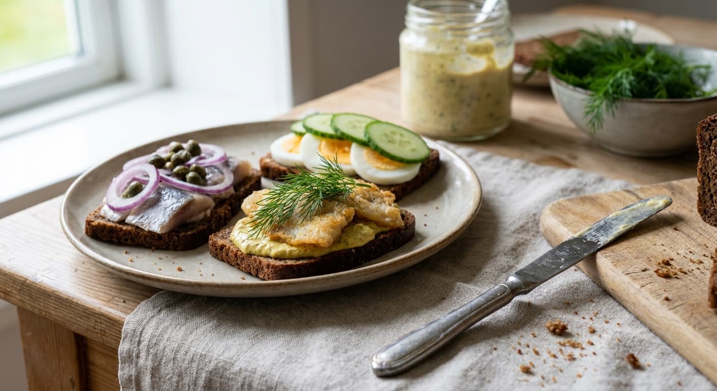 Smørrebrød — Danish Open-Faced Rye Sandwiches - authentic danish recipe