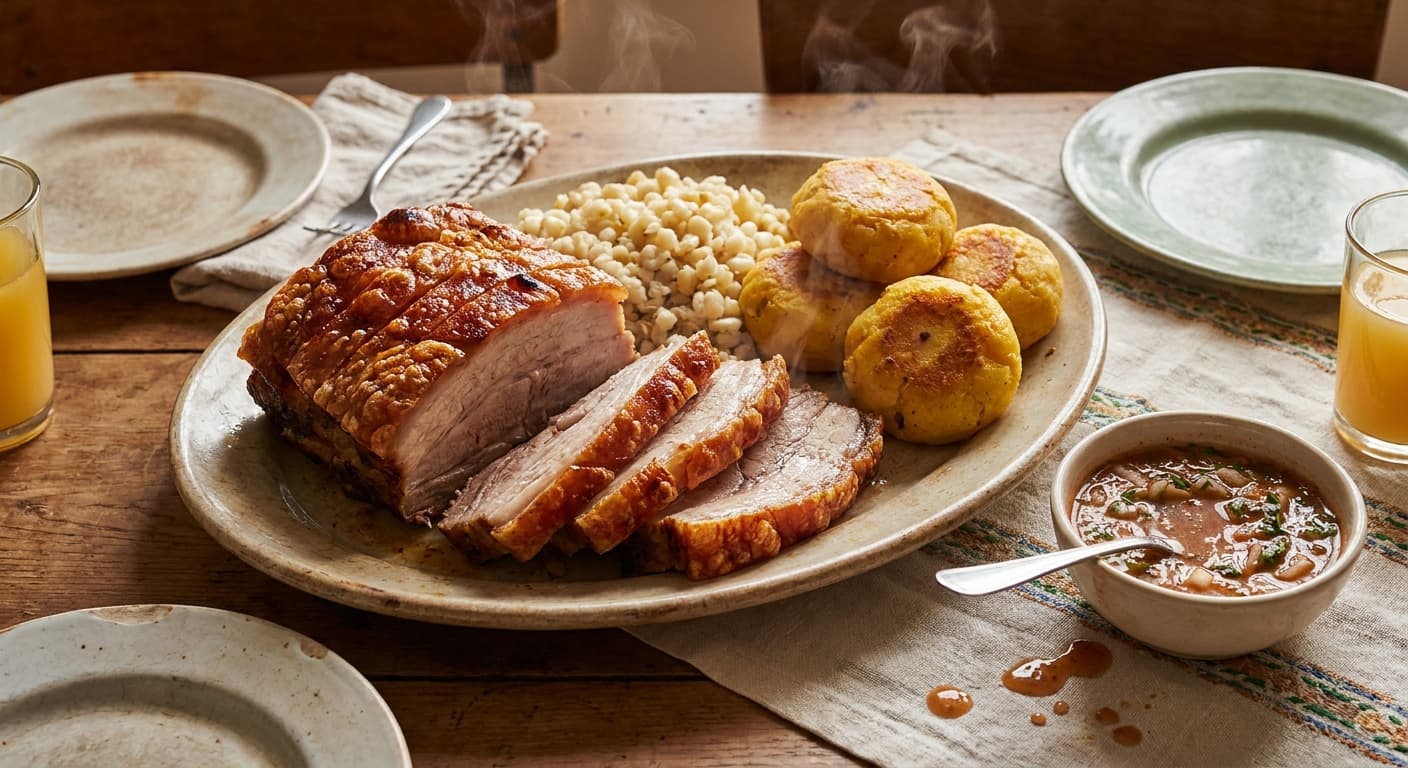 Ecuadorian Roast Pork — Slow-Roasted Achiote Pork - authentic ecuadorian recipe