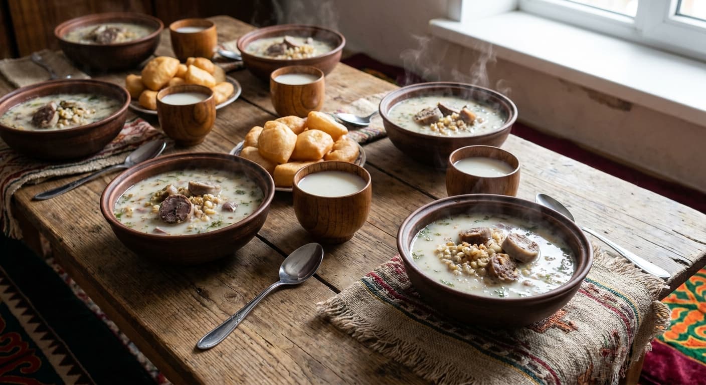 Nauryz Kozhe — Seven-Ingredient Kazakh Spring Soup - authentic kazakh recipe