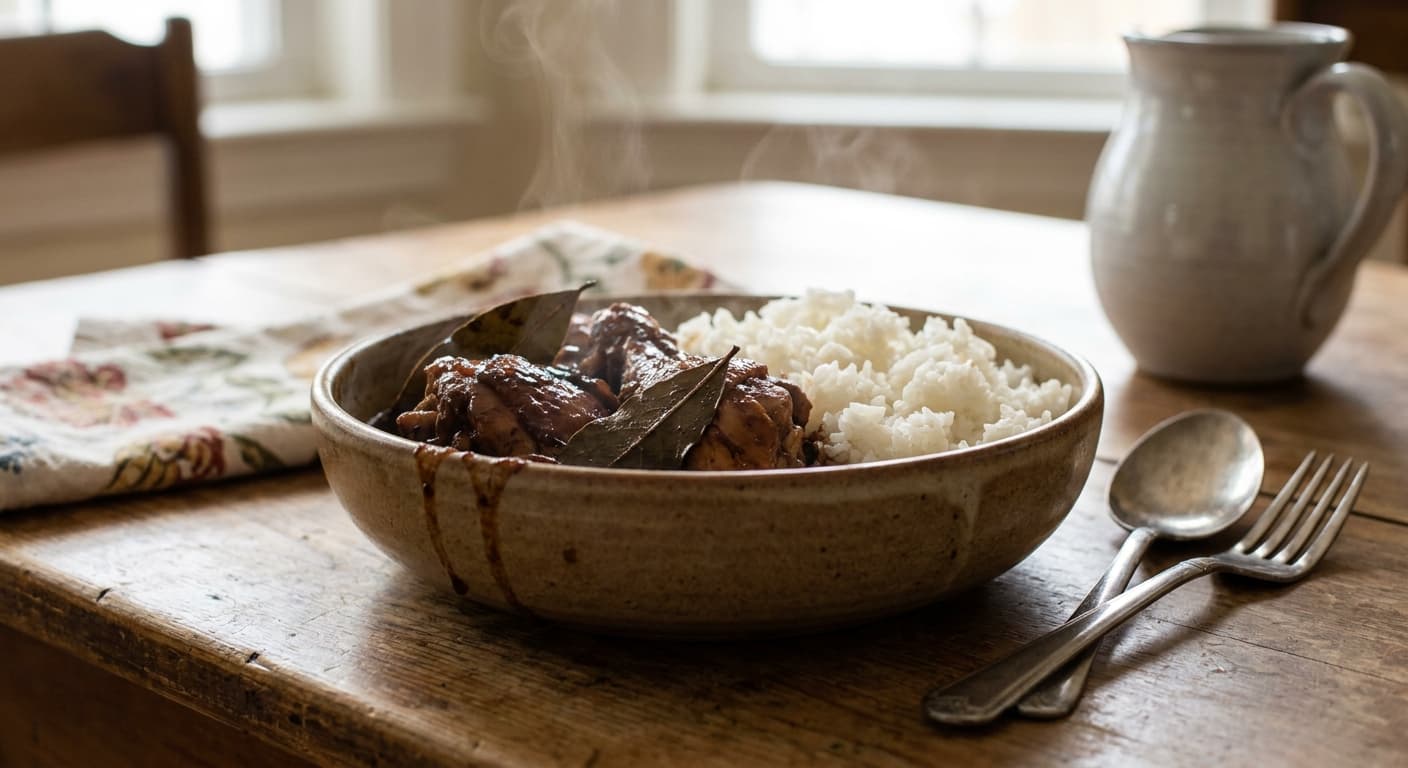 Filipino Chicken Adobo — Vinegar-Soy Braised Chicken - authentic filipino recipe