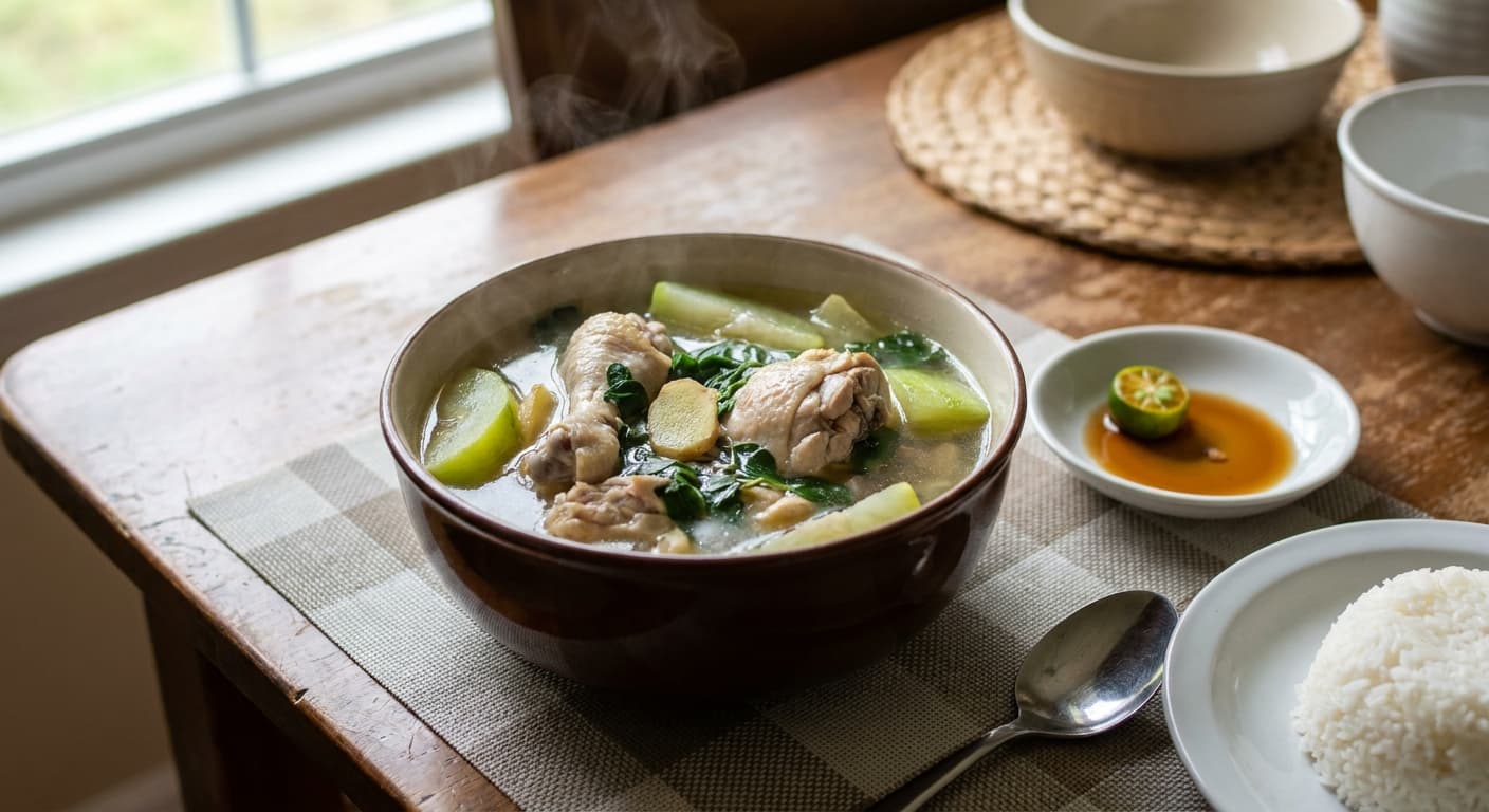 Tinolang Manok — Filipino Ginger Chicken Soup - authentic filipino recipe