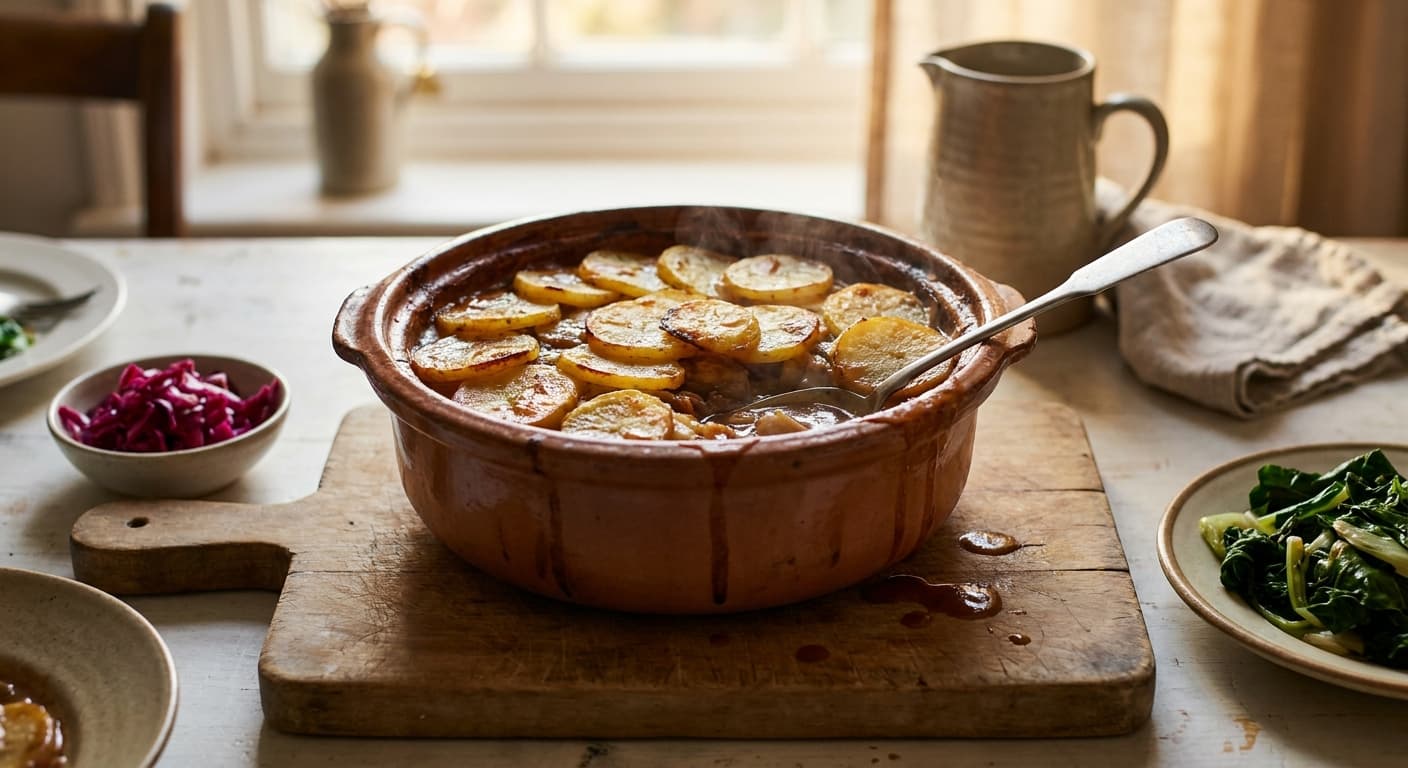 Lancashire Hotpot — Lamb and Potato Oven Stew - authentic british recipe